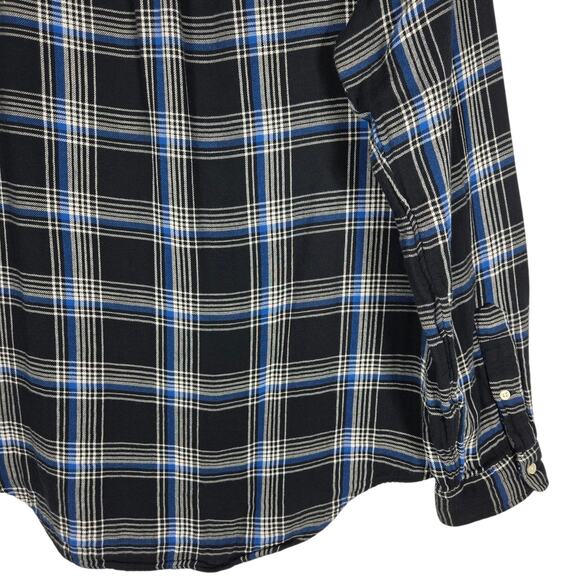 Ralph Lauren Shirt Mens XL Blue Plaid Lined Flannel Heavy Thick Outdoor Gorpcore - Picture 9 of 12